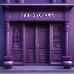 A fantasy-themed shop with a deep purple facade