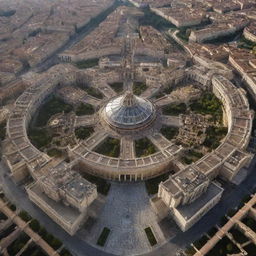 A concept of Vatican City cloaked in a steampunk theme, presenting St. Peter's Square merged with cogs and gears, the historic architecture infused with intricate bronze mechanisms, and the Vatican gardens enhanced with mechanical marvels.