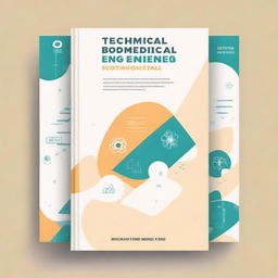 A book cover design for a textbook titled 'Technical Writing for First Year Biomedical Engineering Students'