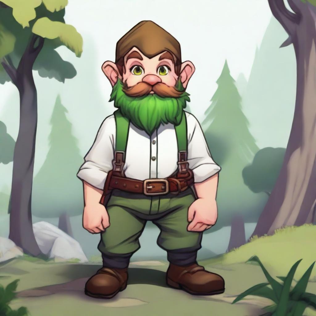 A fairly young Gnome character from Dungeons & Dragons, sporting an impressive beard