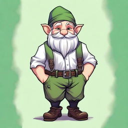 A fairly young Gnome character from Dungeons & Dragons, sporting an impressive beard