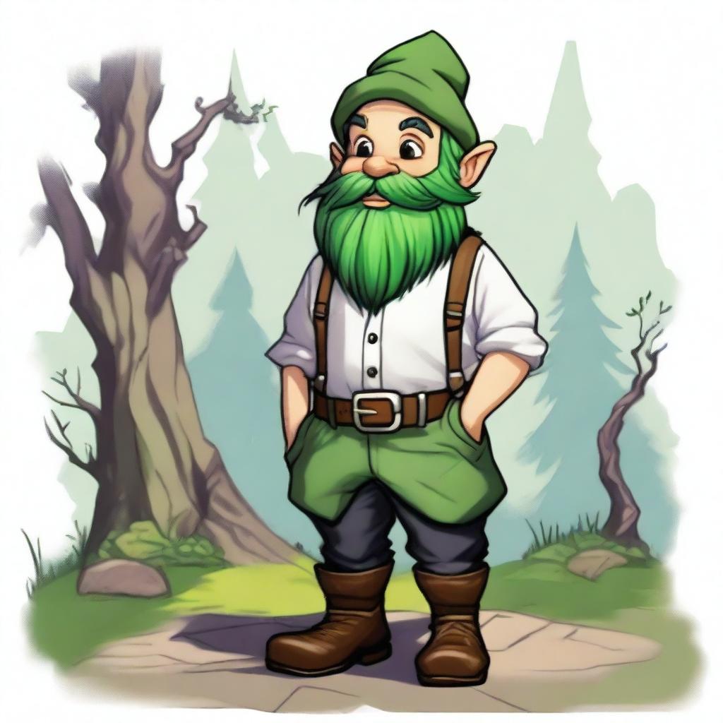 A fairly young Gnome character from Dungeons & Dragons, sporting an impressive beard