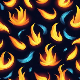 Create a background with a mystical fire theme