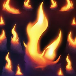 Create a cover background with a mystical fire theme