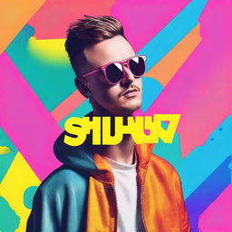 Create a promotional image for a music video by Robin Schulz for a music promotion channel