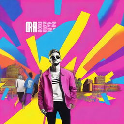 Create a promotional image for a music video by Robin Schulz for a music promotion channel