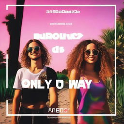 A YouTube thumbnail for a music video promotion channel featuring Robin Schulz and Izzy Bizu's song 'Only Way Is Up'