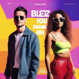 A YouTube thumbnail for a music video promotion channel featuring Robin Schulz and Izzy Bizu's song