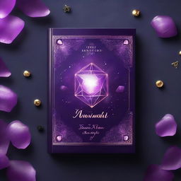 A mystical and enchanting book cover titled 'The Amethyst Stone'