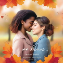 A romantic ebook cover featuring a sapphic couple in a loving embrace