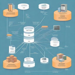 A detailed illustration of computer networks, including the OSI and TCP/IP protocols