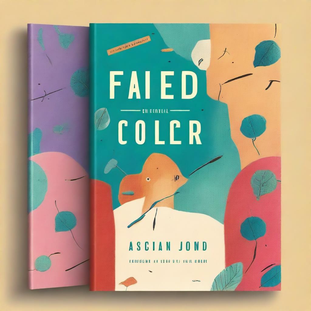 A book cover titled 'Faded Color', depicting the journey of life development through hard work while retaining the residue of the past