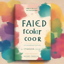 A book cover titled 'Faded Color', depicting the journey of life development through hard work while retaining the residue of the past