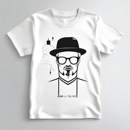 A stylish and trendy T-shirt design featuring a modern and minimalist graphic