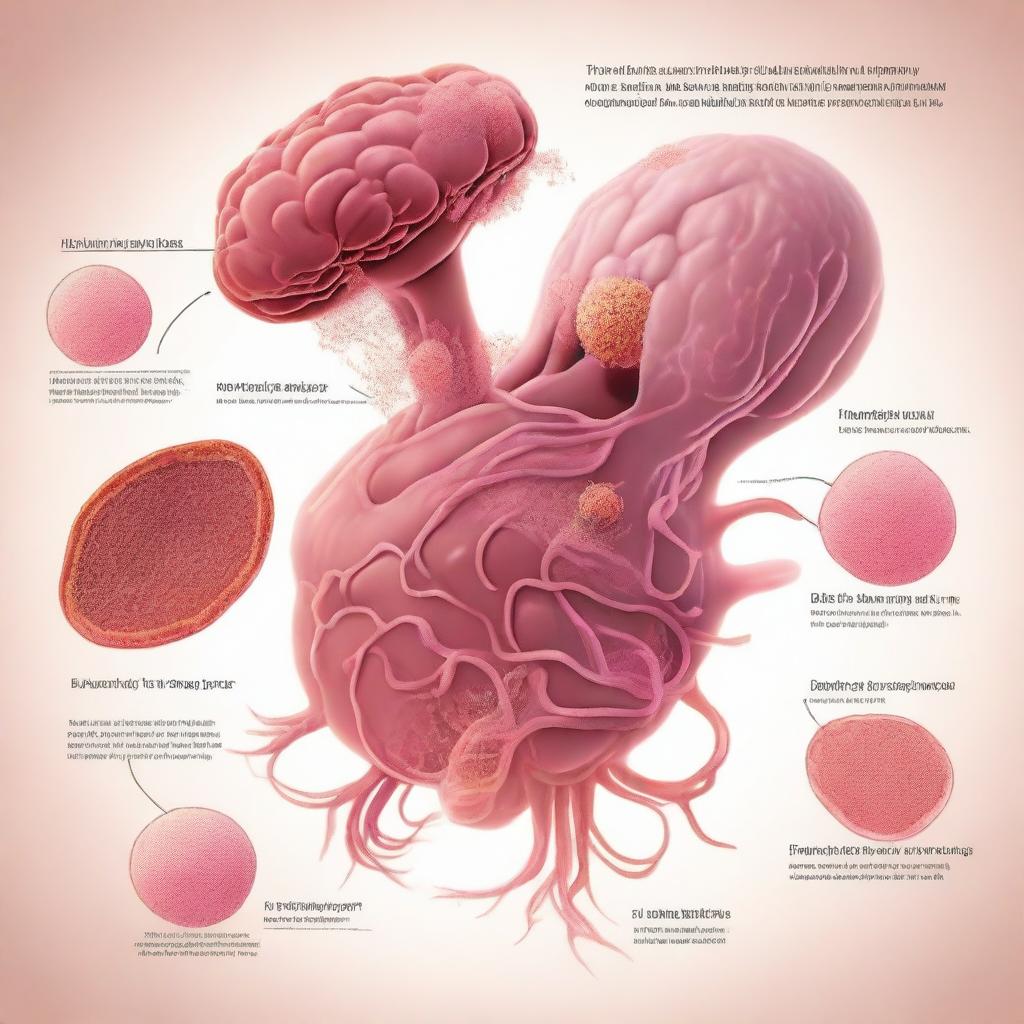 An educational illustration depicting cancer