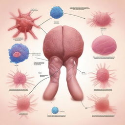 An educational illustration depicting cancer