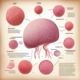 An educational illustration depicting cancer