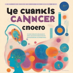 Diseña una carátula de libro titulada '¿Qué es el cáncer?'