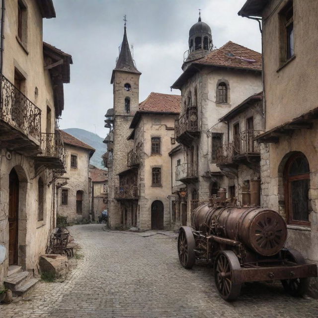 Bosnia Herzegovina with steampunk theme