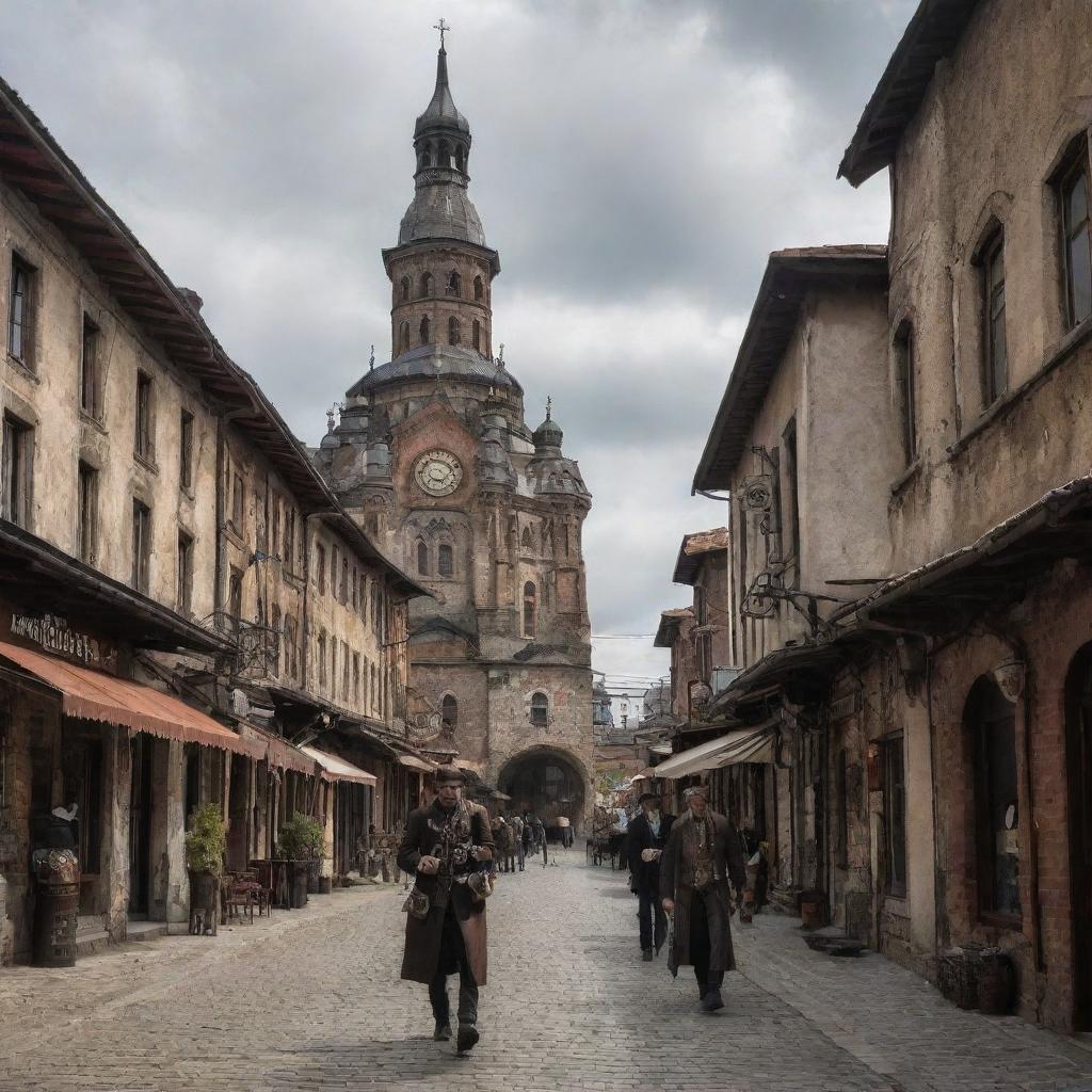 Kosovo with steampunk theme