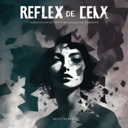 Create a book cover for the title 'Reflexos de um Segredo