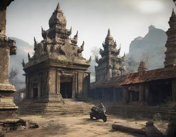 Create a detailed image of Laos as if it were part of the Fallout game universe