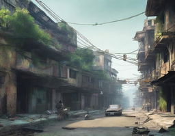 Create a detailed image of Vietnam as if it were part of the Fallout game universe