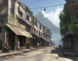 Create a detailed image of Timor-Leste as if it were part of the Fallout game universe