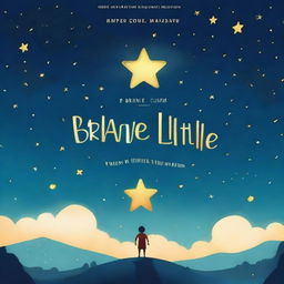 Create a book cover for a story titled 'The Brave Little Star'