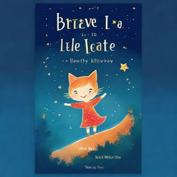 Create a book cover for a story titled 'The Brave Little Star'