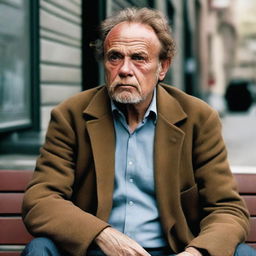 The cover features a compelling portrait of Romanski, the central figure, depicted as a rugged, nearly fifty-year-old man with auburn hair and brown eyes
