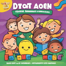 A colorful children's workbook cover focused on teaching letters