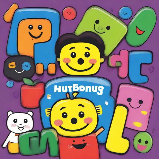 A colorful children's workbook cover focused on teaching letters