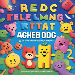 A colorful children's workbook cover focused on teaching letters