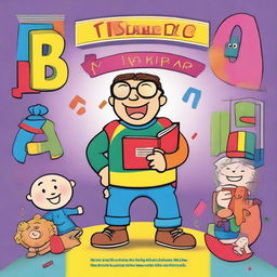 A colorful children's workbook cover focused on teaching letters