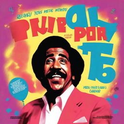 Create an English movie poster for a film titled 'A Party for Richard Pryor'