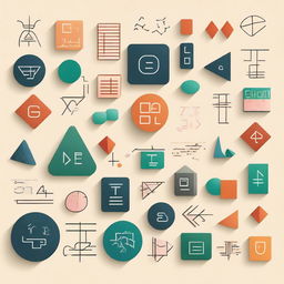 An illustration of mathematical symbols and equations