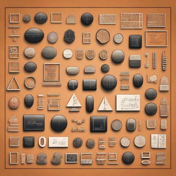 An illustration of mathematical symbols and equations