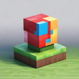 A single block from the Minecraft universe, showcasing its pixelated design and vibrant colors