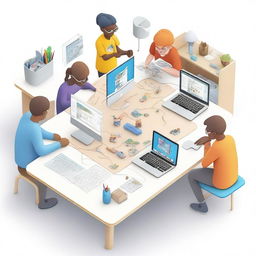 An image depicting innovative projects being created in Tinkercad