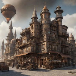 City of Turkiye combined with a steampunk theme 