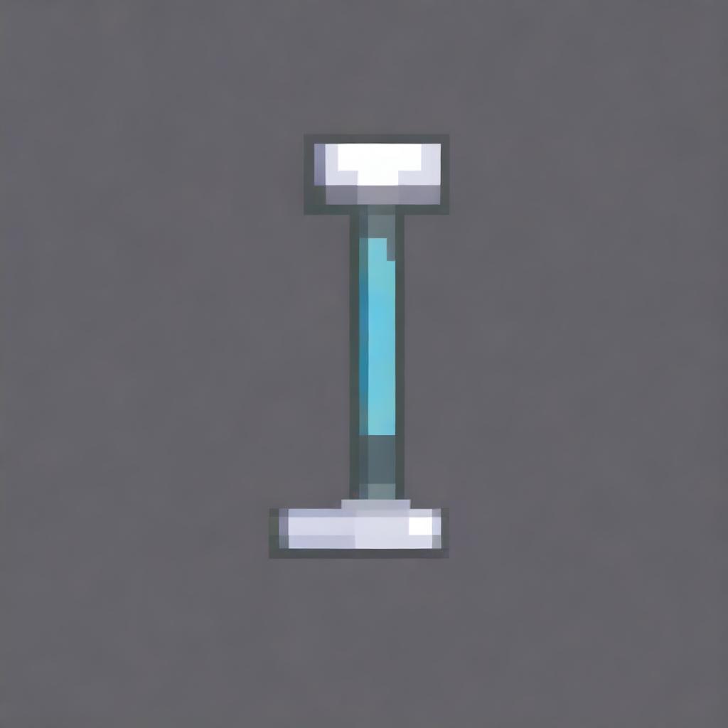 Create a pixel art image of a razor