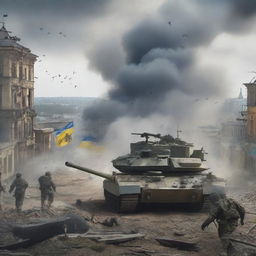 A dramatic and intense depiction of the battles for Kharkiv, Ukraine