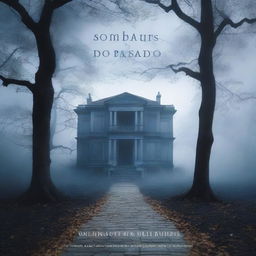 A book cover for "Sombras do Passado"