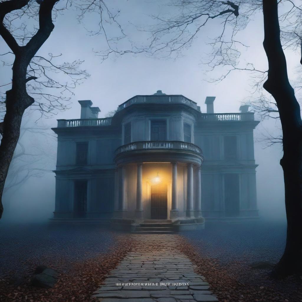 The cover of 'Sombras do Passado' features an old mansion shrouded in ethereal mist, evoking mystery and romance