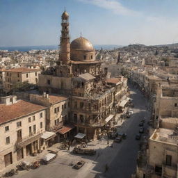 City of Cyprus combined with a steampunk theme 