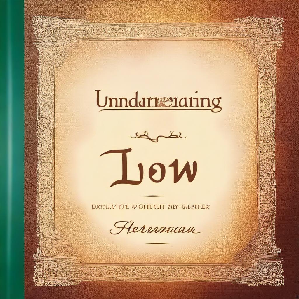 Create a book cover for the title 'Understanding Love' with the subtitle 'In the light of the wisdom of Rabbi Saul - Apostle Paul' by author Ferry Hermawan Winoto, Ph