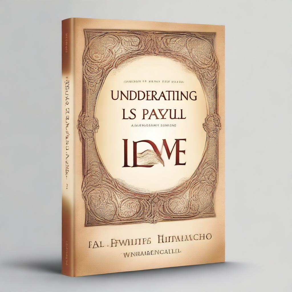 Create a book cover for the title 'Understanding Love' with the subtitle 'In the light of the wisdom of Rabbi Saul - Apostle Paul' by author Ferry Hermawan Winoto, Ph