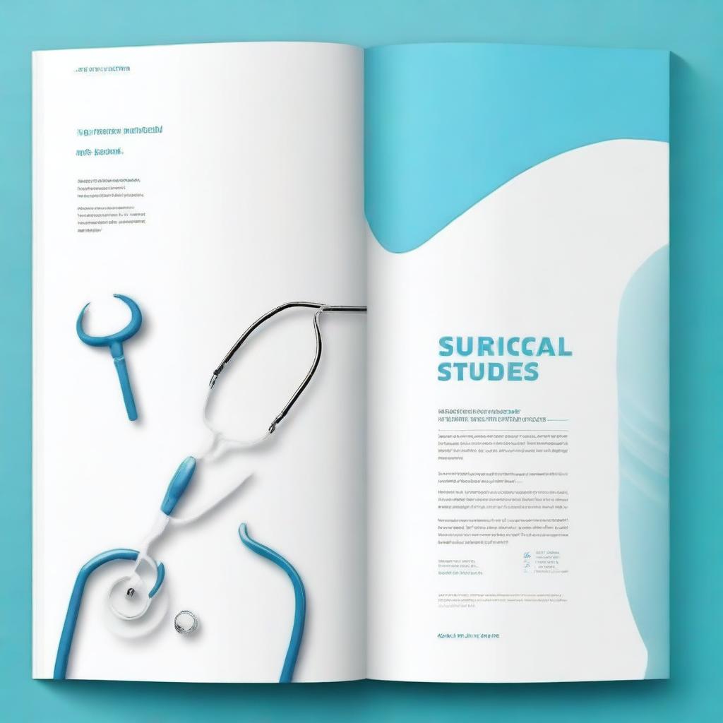 Create a book cover about surgical studies