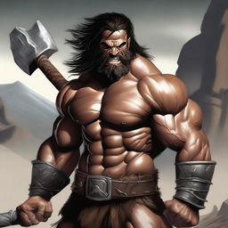 A detailed image of a barbarian warrior